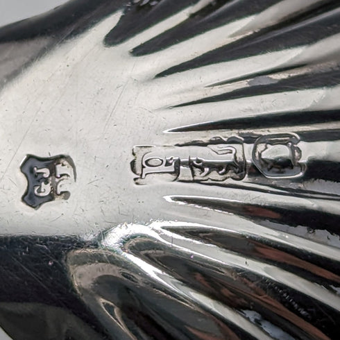 1899 British Antique Sterling Silver Tea Caddy Spoon George Jackson and David Fullerton