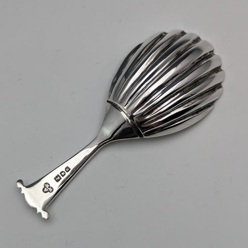 1910 British Antique Sterling Silver Tea Caddy Spoon WAKELY & WHEELER
