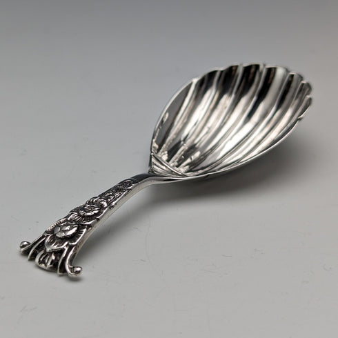1910 British Antique Sterling Silver Tea Caddy Spoon WAKELY & WHEELER