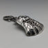 1880 British Antique Sterling Silver Tea Caddy Spoon with Grape Decoration