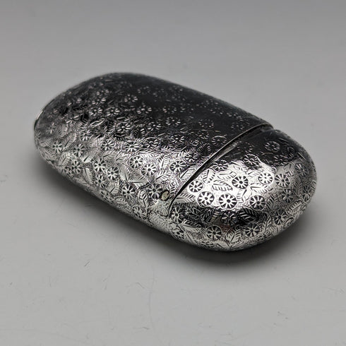 1876年 英国アンティーク 純銀製 ヴェスタケース 33g マッチケース Howard James