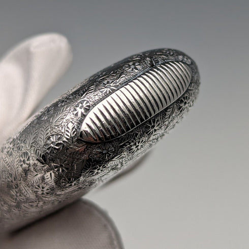 1876年 英国アンティーク 純銀製 ヴェスタケース 33g マッチケース Howard James