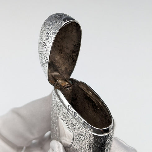 1876年 英国アンティーク 純銀製 ヴェスタケース 33g マッチケース Howard James