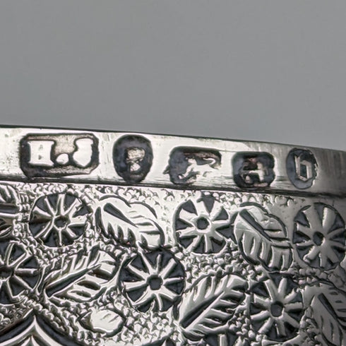 1876年 英国アンティーク 純銀製 ヴェスタケース 33g マッチケース Howard James