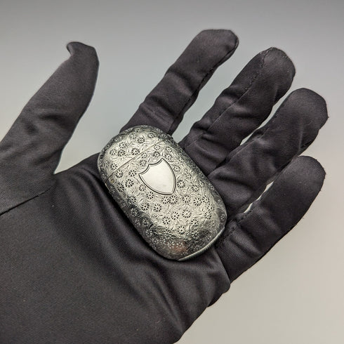 1876年 英国アンティーク 純銀製 ヴェスタケース 33g マッチケース Howard James