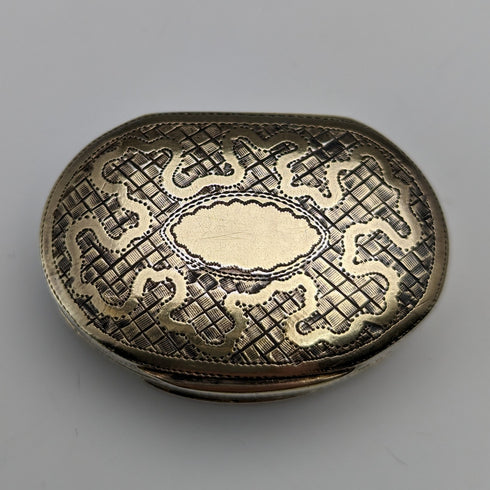 1819年 英国アンティーク 純銀製 ヴィネグレット スポンジ付 John Shaw