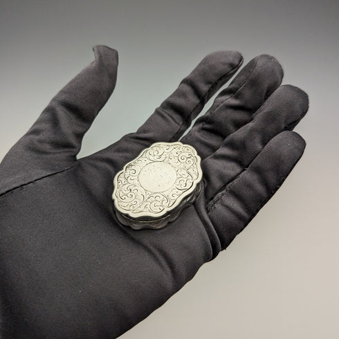 1894年 英国アンティーク 純銀製 ヴィネグレット George Unite