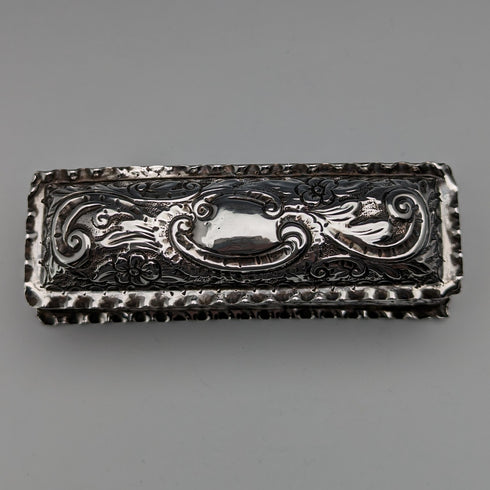 1893年 英国アンティーク 純銀製ピンボックス 51g Thomas Hayes