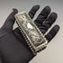 1893 British Antique Sterling Silver Pin Box 51g Thomas Hayes