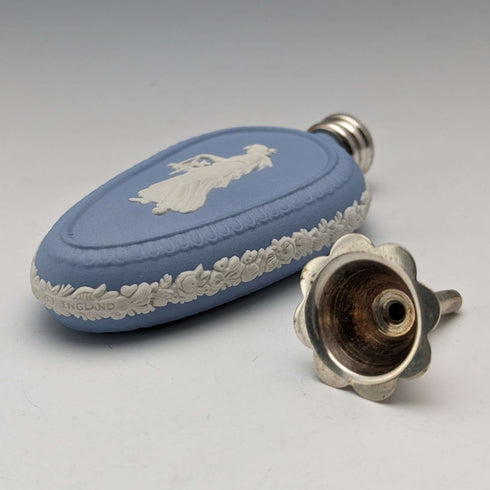 British Vintage Wedgwood Jasperware Acorn Shape Perfume Bottle
