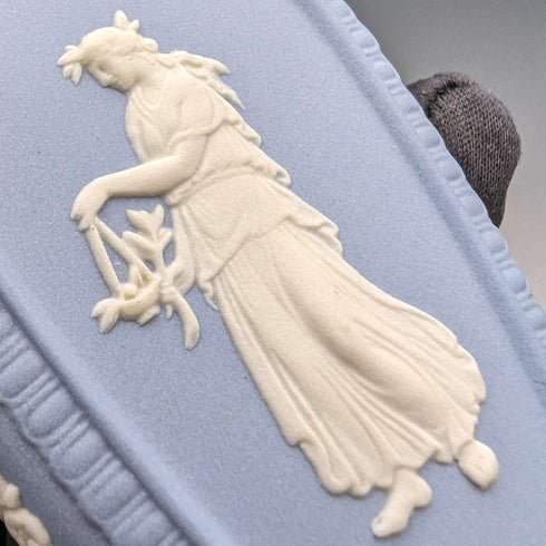 British Vintage Wedgwood Jasperware Acorn Shape Perfume Bottle