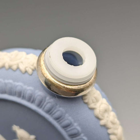 British Vintage Wedgwood Jasperware Acorn Shape Perfume Bottle