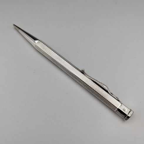 1956 British Yard O' Red Sterling Silver Hexagon Propelled Pencil in Case