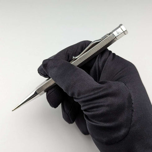 1956 British Yard O' Red Sterling Silver Hexagon Propelled Pencil in Case