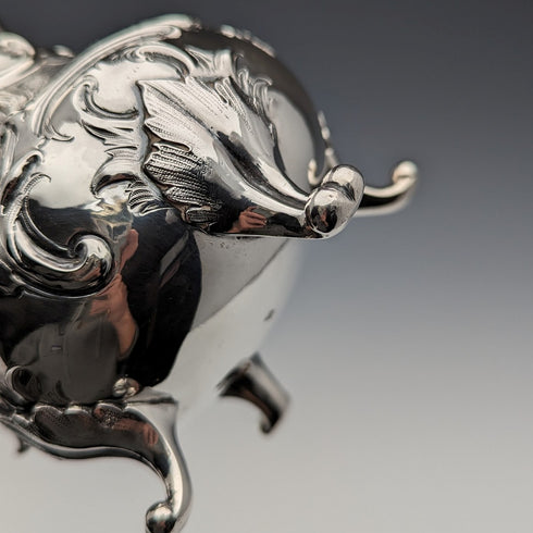 1848 British Antique Sterling Silver Cream Jug 312g Robert Hennell III