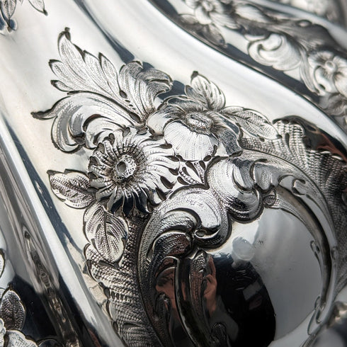 1873年 英国アンティーク シルバープレート製 ティー/コーヒーセット Elkington