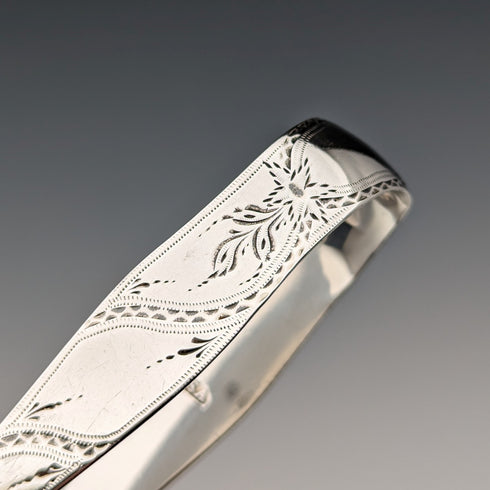 1800年頃 英国アンティーク 純銀製 シュガートング 33g Stephen Adams II