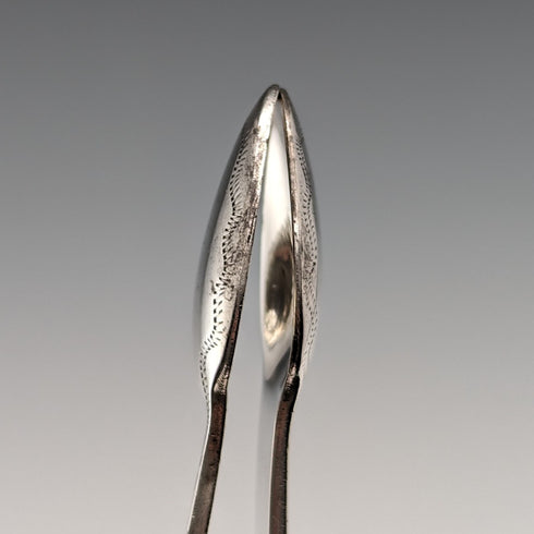 1800年頃 英国アンティーク 純銀製 シュガートング 33g Stephen Adams II