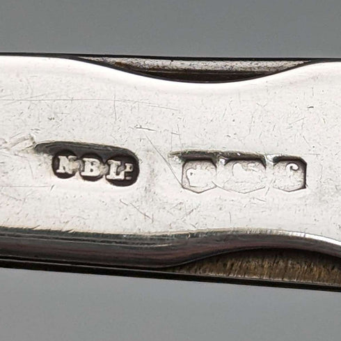 1923 British Vintage Sterling Silver Handle Multi Tool Needham Brothers