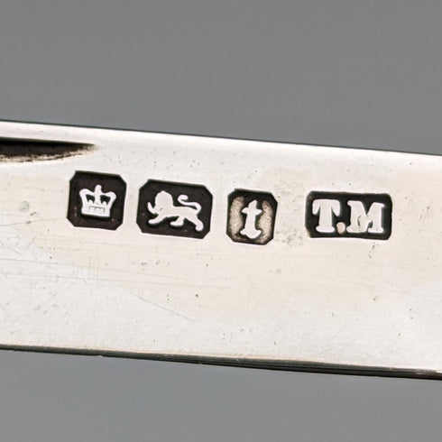 1911 British Antique White Pearl Handle Sterling Silver Blade Penknife Thomas Marples