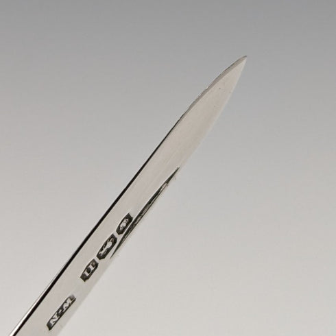 1930年 英国ヴィンテージ 白蝶貝ハンドル 純銀ブレード ペンナイフ William Needham