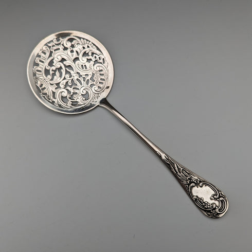 Belgian Antique 800 Silver Openwork Cake Server 54g