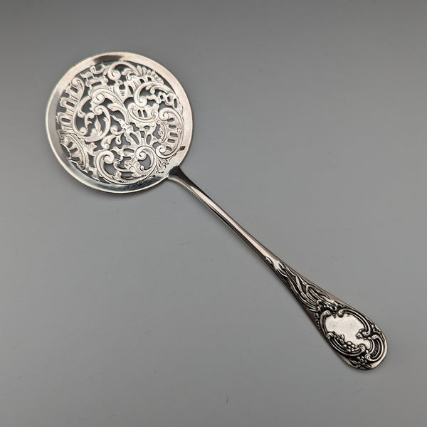 Belgian Antique 800 Silver Openwork Cake Server 54g