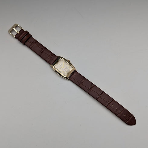 1949 British Vintage Benson K9 solid gold rectan Dennison case mechanical watch in good working order