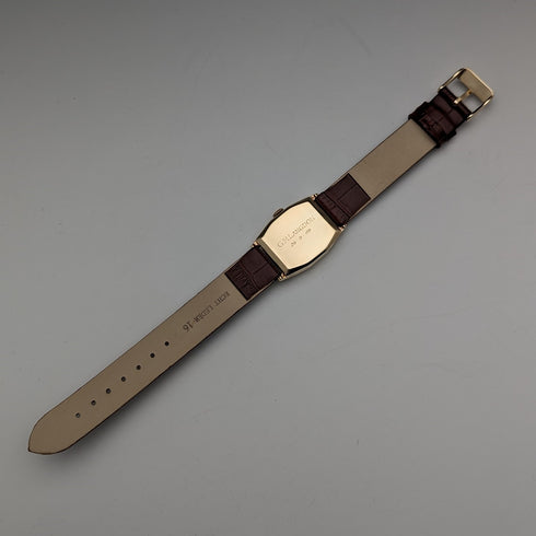 1949 British Vintage Benson K9 solid gold rectan Dennison case mechanical watch in good working order