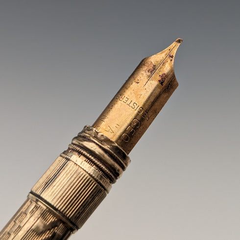 ヴィンテージ 金張り ペンシル&つけペン 伸縮式96-121mm