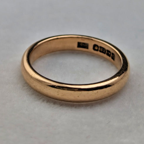 1931年 英国ヴィンテージ ジュエリー K22ゴールドリング 5.0g 指輪 Henry Hyde Aston