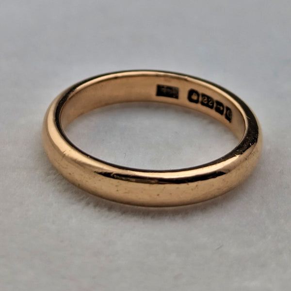 1931年 英国ヴィンテージ ジュエリー K22ゴールドリング 5.0g 指輪 Henry Hyde Aston