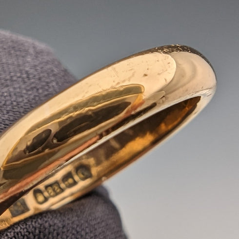 1931年 英国ヴィンテージ ジュエリー K22ゴールドリング 5.0g 指輪 Henry Hyde Aston