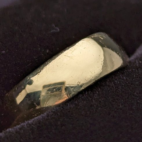 1983年 英国ヴィンテージ ジュエリー K18ゴールドリング 3.2g 指輪 Michael Slade