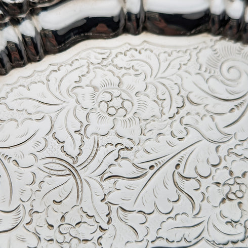 約 1825 年英國古董謝菲爾德盤卡托盤直徑 23 厘米