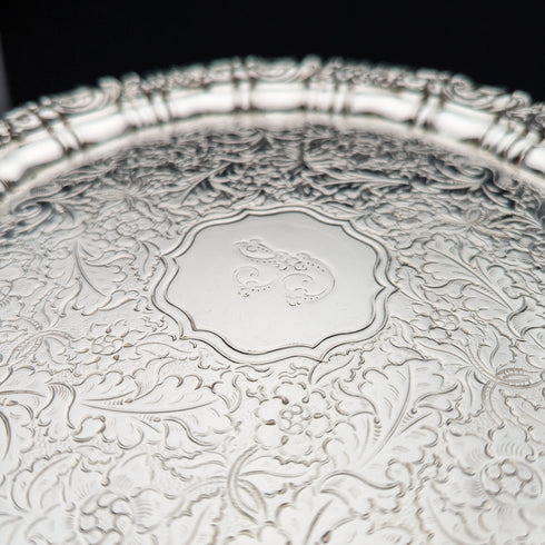 約 1825 年英國古董謝菲爾德盤卡托盤直徑 23 厘米