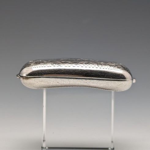 1912 British antique sterling silver cigarette case 62g Joseph Gloster