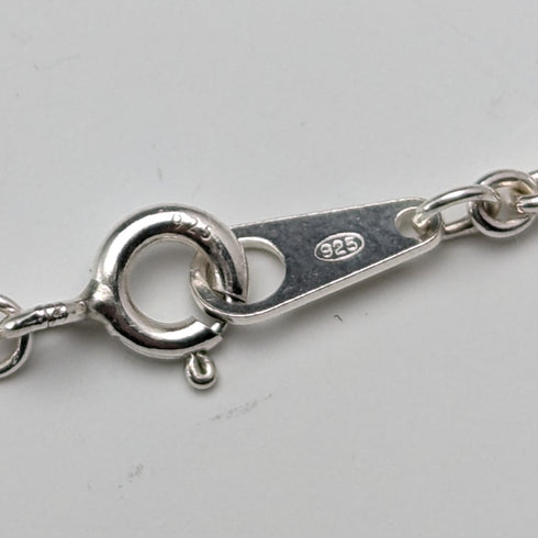 1976 年英國復古純銀梨形吊墜和純銀項鍊