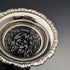 Circa 1901 British antique sterling silver vase pair with earring decoration, total weight 312g, Josiah Williams
