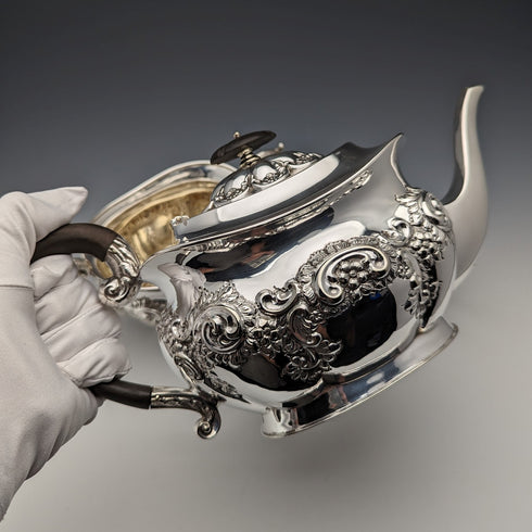 1905年頃 英国アンティーク シルバープレート製 ティーセット Fenton Brothers