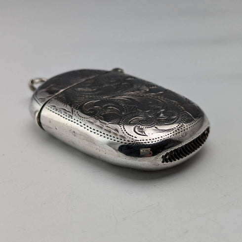 1895 British antique sterling silver Vesta case 25g match case Joseph Gloster