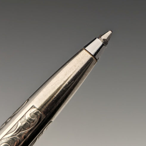 米国ヴィンテージ シェーファー 純銀製 シャープペンシル・ボールペンセット ケース入