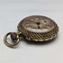 Circa 1890 Antique Pountet Chavet Pocket Watch with Gold Filling and Gunmetal Case in Good Working Condition
