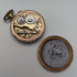 Circa 1890 Antique Pountet Chavet Pocket Watch with Gold Filling and Gunmetal Case in Good Working Condition