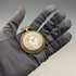 Circa 1890 Antique Pountet Chavet Pocket Watch with Gold Filling and Gunmetal Case in Good Working Condition