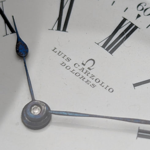 Circa 1910 Antique Omega Pocket Watch Silver Side Hunter Case Good Working Condition