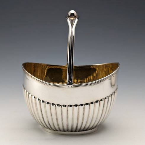 英国アンティーク シルバープレート製 シュガーボウル&クリームジャグ H.A.T.