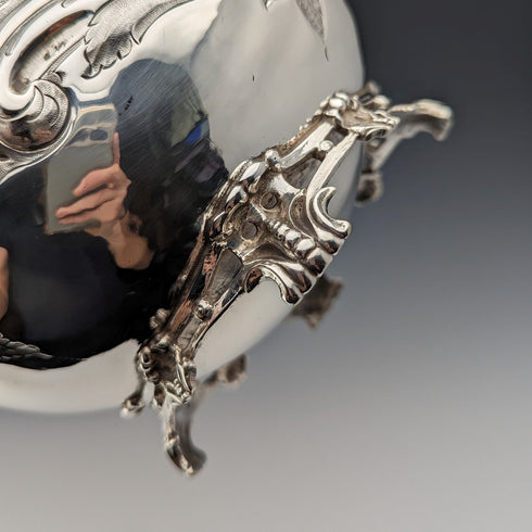 1845年頃 英国アンティーク シルバープレート製 コーヒーポットJohn Sherwood