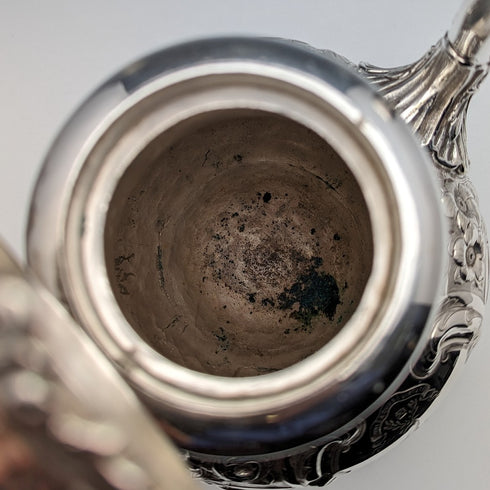 1845年頃 英国アンティーク シルバープレート製 コーヒーポットJohn Sherwood