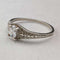 British vintage jewelry zirconia sterling silver ring